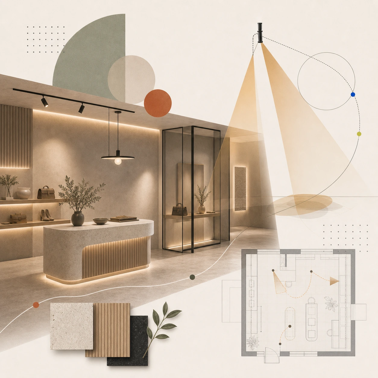 Ljussättning i kommersiella lokaler – belysningsdesign Stockholm