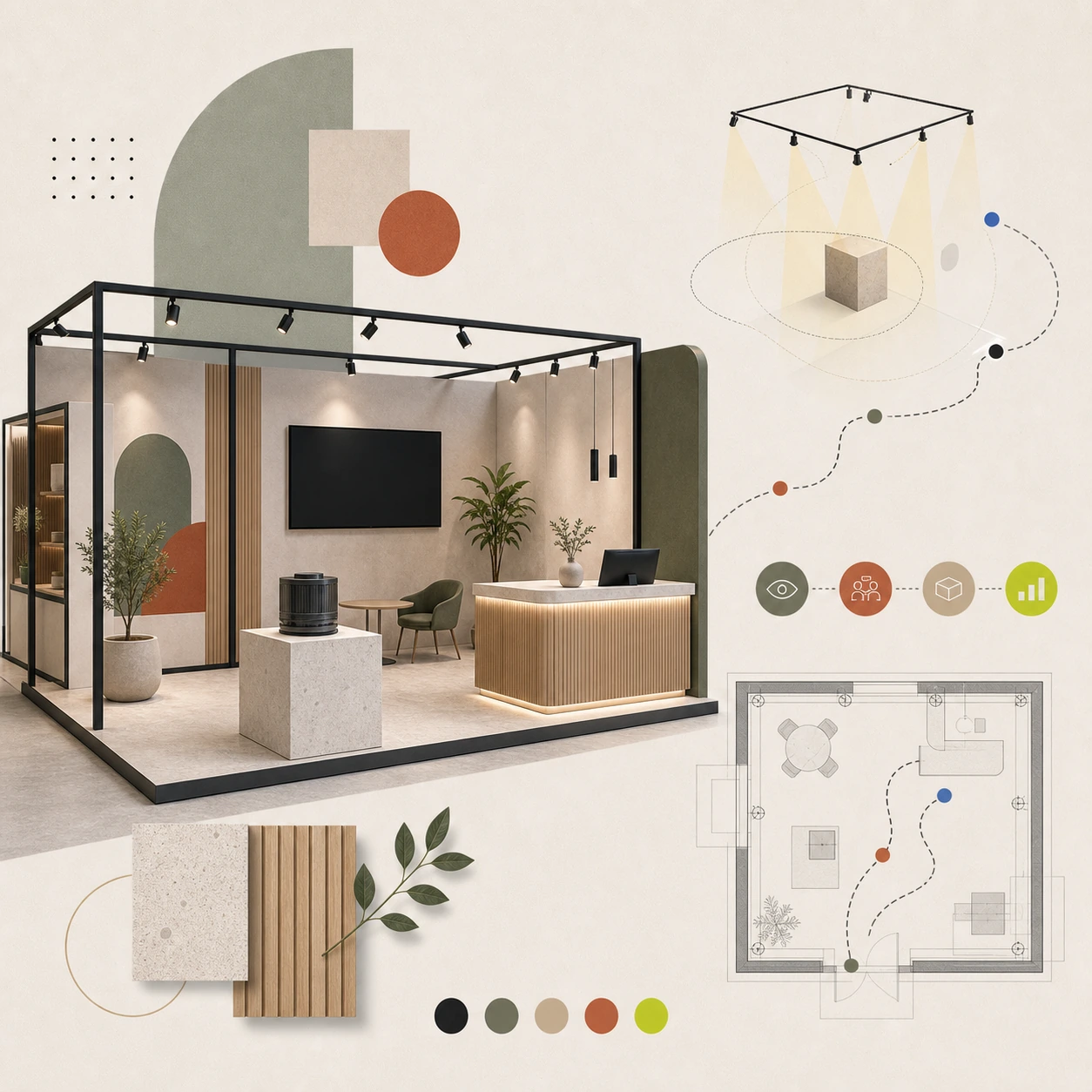 Mässmonter och utställningsdesign – kommersiell design Stockholm